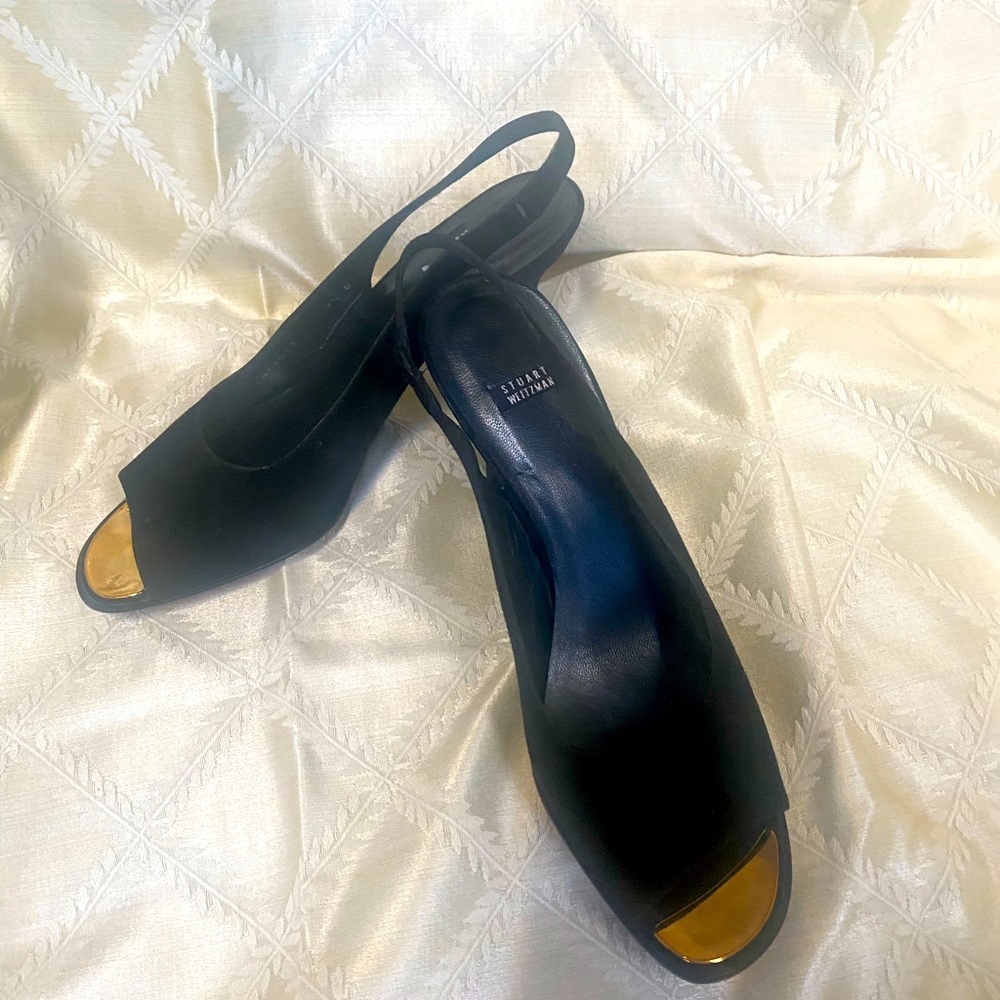 Stuart Weitzman - Soft & Buttery Black Suede sandal